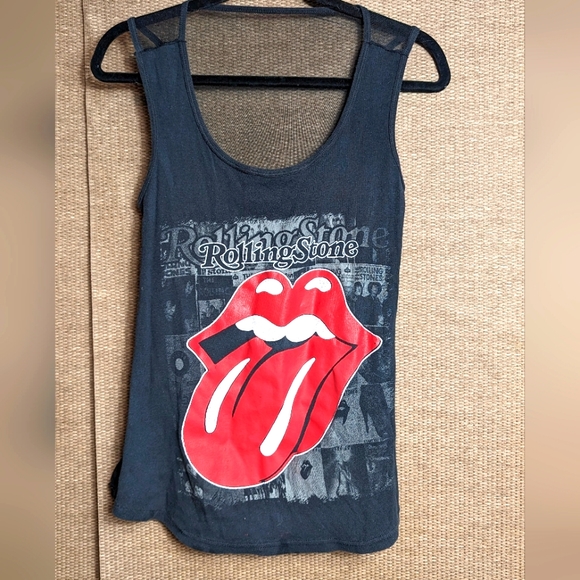 Vintage rolling stones mesh back tank top - Picture 2 of 5